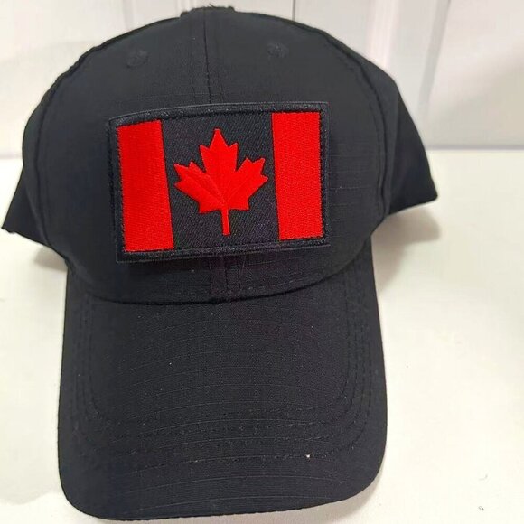 Other - Baseball Cap CANADA Flag Hat with 1 Unique Embroidered Canada -Themed Patches
